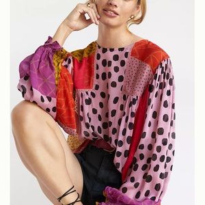 Anthropologie Miranda Peasant Blouse